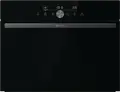 Встраиваемый компактный духовой шкаф с СВЧ Gorenje BCM4547DG, 50 л, черный, СВЧ 1000 Вт, гриль 2200 Вт, AirFry+, TurboBake, 22 автопрограммы OptiBake, LED