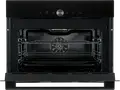 Встраиваемый компактный духовой шкаф с СВЧ Gorenje BCM4547DG, 50 л, черный, СВЧ 1000 Вт, гриль 2200 Вт, AirFry+, TurboBake, 22 автопрограммы OptiBake, LED