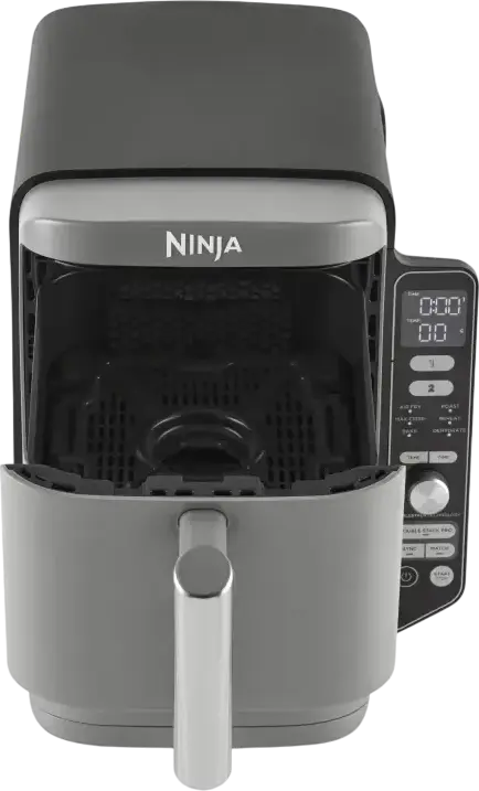Ninja Double Stack XL SL400EU Air Fryer, 9.5L Dual Basket Vertical Design, 2470W, 6 Cooking Functions: Air Fry, Roast, Bake, Dehydrate, Gray