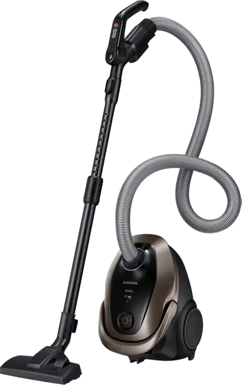 Samsung VC20M2589JD/UK Cylinder Vacuum Cleaner, 2000W Power, 460W Suction, 2.5L Bagged, HEPA 13 Filter, Turbo Brush, Telescopic Tube