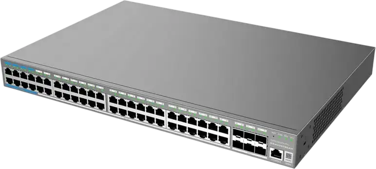 48-Port Gigabit L2++ Managed PoE+ Switch Grandstream "GWN7806PH Pro", 48xPoE+ ports, 6xSFP+, Stackab