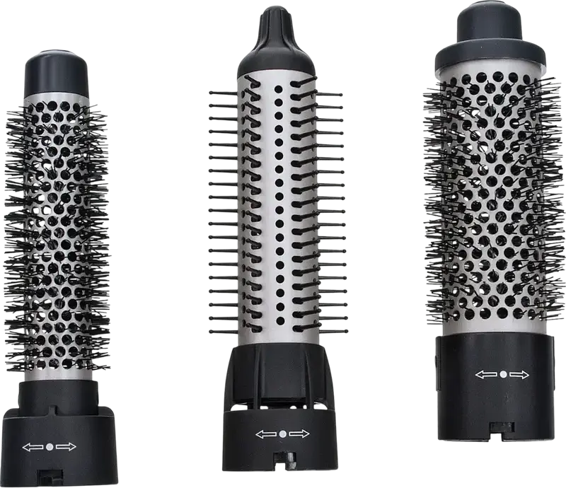 Фен-щетка WAHL AirStyler Pro 4550-0471 1100Вт, Серебристый, 3 сменные термощетки 25-38мм, холодный обдув, защита от перегрева, кабель 2.8м