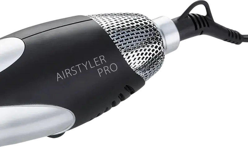 Фен-щетка WAHL AirStyler Pro 4550-0471 1100Вт, Серебристый, 3 сменные термощетки 25-38мм, холодный обдув, защита от перегрева, кабель 2.8м