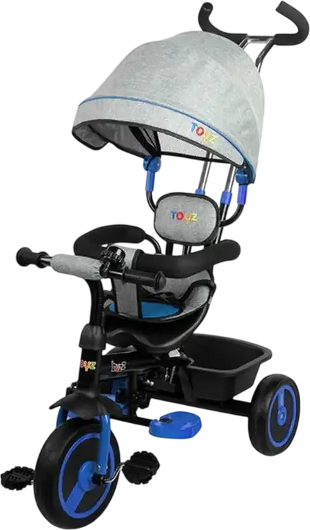 Triciclu Multifunctional pentru Copii Caretero Buzz, Scaun Reversibil, Maner Parental Reglabil, Coperta Detasabila, Centura de Siguranta 3 Puncte