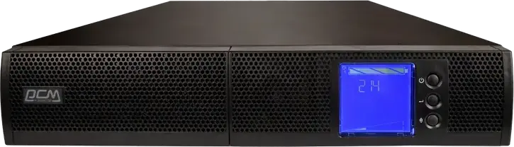 Powercom SNT Series 1000 VA Online Double Conversion UPS, Pure Sine Wave, PF 1.0, Rack/Tower, LCD Panel, USB/RS232/SNMP, 8 IEC Outlets, ECO Mode