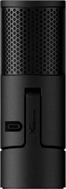 HyperX SoloCast 2 USB Condenser Microphone, Cardioid Polar Pattern, 24-bit/96kHz, Tap-to-Mute LED Sensor, Built-in Pop Filter & Shock Mount, Black