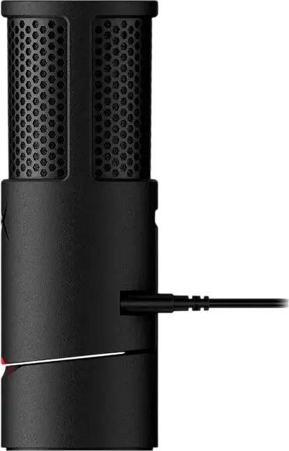 HyperX SoloCast 2 USB Condenser Microphone, Cardioid Polar Pattern, 24-bit/96kHz, Tap-to-Mute LED Sensor, Built-in Pop Filter & Shock Mount, Black