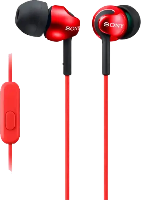 Căști SONY MDR-EX110AP, Roșu