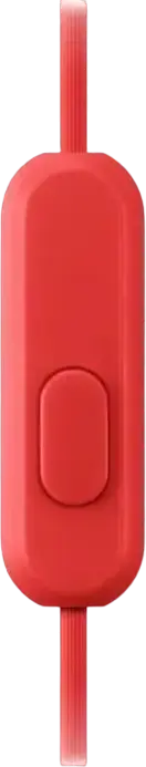 Sony MDR-EX110AP In-Ear Headphones with Built-in Microphone, Red, 9mm Neodymium Dynamic Driver, 5-24,000 Hz Frequency Response, 3.5 mm Gold-Plated L-Shaped Plug