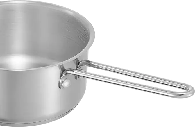 RESTO 92025 Ginan Stainless Steel Cookware Set, 6 Pieces, Induction Compatible, Glass Lids, Satin Finish, 26L Total Volume