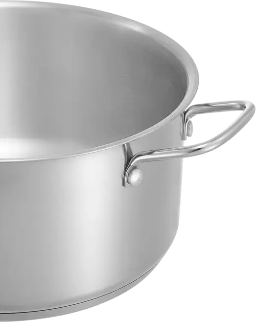 RESTO 92025 Ginan Stainless Steel Cookware Set, 6 Pieces, Induction Compatible, Glass Lids, Satin Finish, 26L Total Volume