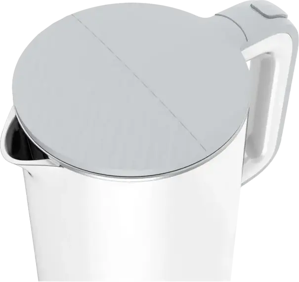 Tefal Sense KO693110 Electric Kettle, 1.5L, 1800W, 5 Temperature Levels (40-100°C), Digital Display, Stainless Steel Interior, White, Boil-Dry Protection