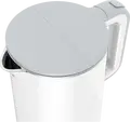 Tefal Sense KO693110 Electric Kettle, 1.5L, 1800W, 5 Temperature Levels (40-100°C), Digital Display, Stainless Steel Interior, White, Boil-Dry Protection