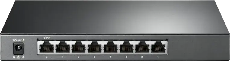 Switch Smart TP-Link TL-SG2008 Gigabit 8 Porturi, Gestionare L2, 8x 10/100/1000Mbps RJ45, VLAN, QoS, LACP, Carcasă Metalică, Gri