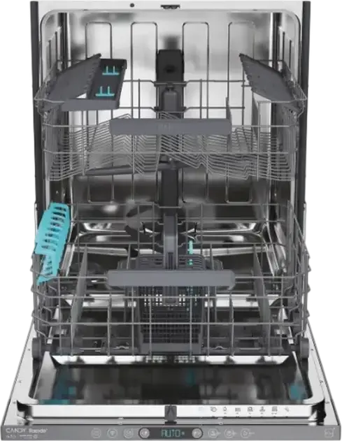 Candy RapidÓ CI 6C4F0MA1 Fully Built-in Dishwasher, 16 Place Settings, Energy Class C, Inverter Motor, hOn Wi-Fi Control, LED Display, White