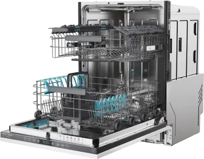 Candy RapidÓ CI 6C4F0MA1 Fully Built-in Dishwasher, 16 Place Settings, Energy Class C, Inverter Motor, hOn Wi-Fi Control, LED Display, White