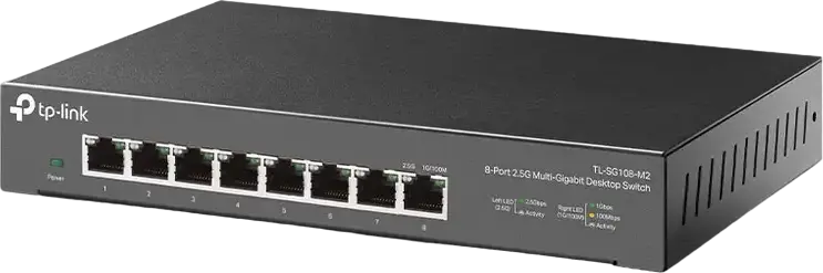 Switch de rețea TP-LINK TL-SG108-M2, 8x 100/1000/2500 Mbps