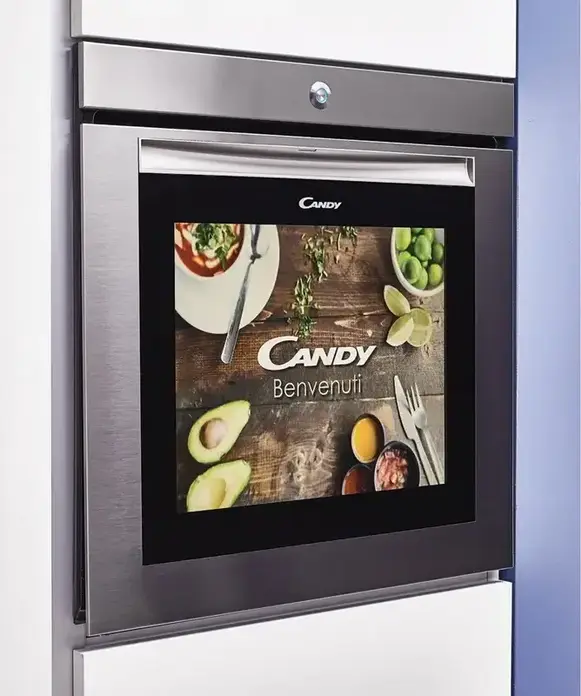 Cuptor Electric Incorporabil Candy WATCH-TOUCH, 80L, Clasa A, Inox, Usa cu Ecran Tactil de 19 inch si Camera HD, Aplicatie simply-Fi, Gri