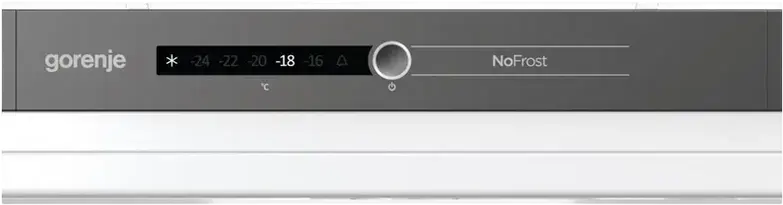 Встраиваемый морозильный шкаф Gorenje FNI518EA1, No Frost, полезный объем 212 л, 8 отделений, инверторный компрессор, XXL SpaceBox, LED-дисплей, белый, 177.2 см
