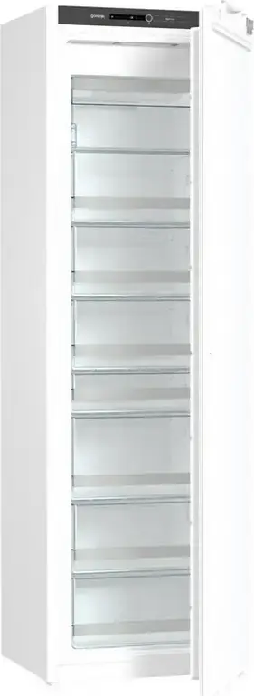 Встраиваемый морозильный шкаф Gorenje FNI518EA1, No Frost, полезный объем 212 л, 8 отделений, инверторный компрессор, XXL SpaceBox, LED-дисплей, белый, 177.2 см