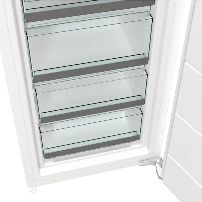 Встраиваемый морозильный шкаф Gorenje FNI518EA1, No Frost, полезный объем 212 л, 8 отделений, инверторный компрессор, XXL SpaceBox, LED-дисплей, белый, 177.2 см