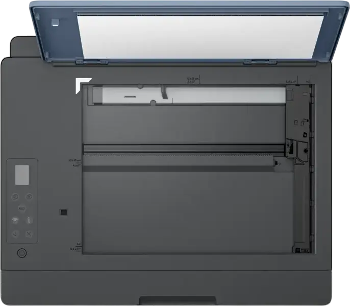 Imprimanta Multifunctionata HP Smart Tank 585, Printare Copiere Scanare, Wi-Fi si Wi-Fi Direct, Rezolutie Scanare 1200 dpi, Procesor 980 MHz, Alb cu Albastru
