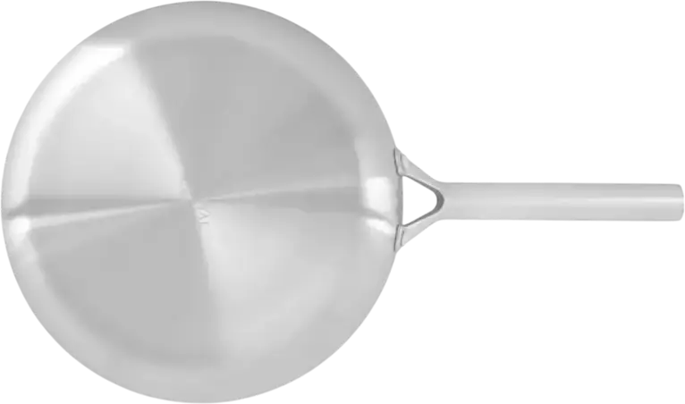Royal Van Kampen en Begee Diamond Non-Stick Frying Pan, 20 cm, Aluminum Body with Diamond Coating, Silver Exterior, Metal Handle