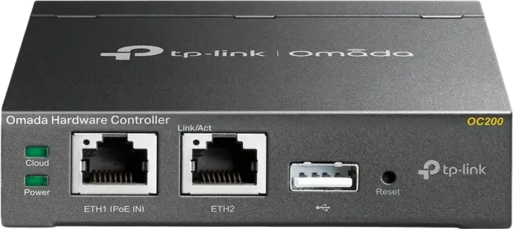 TP-Link OC200 Omada Hardware Controller, Centralized Management for 100 Devices, Cloud Access, PoE/Micro USB Power, Metal Casing, Grey