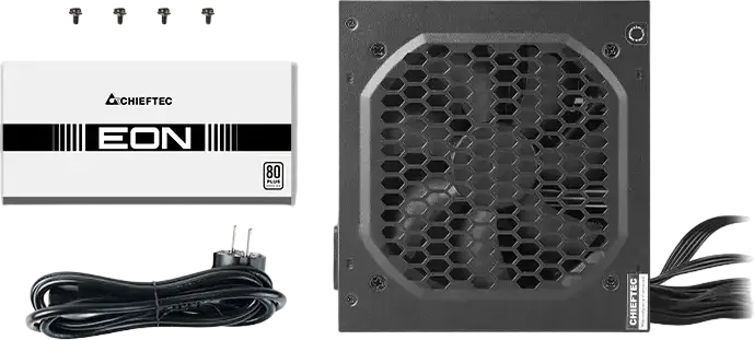 Sursa alimentare Chieftec EON ZPU-500S 500W ATX, 80Plus Standard 230V EU, Complet Modulara, PFC Activ, Ventilator Silențios 120mm, Negru