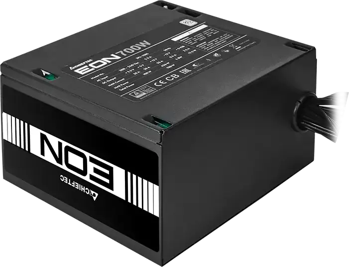 Sursa alimentare Chieftec EON ZPU-500S 500W ATX, 80Plus Standard 230V EU, Complet Modulara, PFC Activ, Ventilator Silențios 120mm, Negru