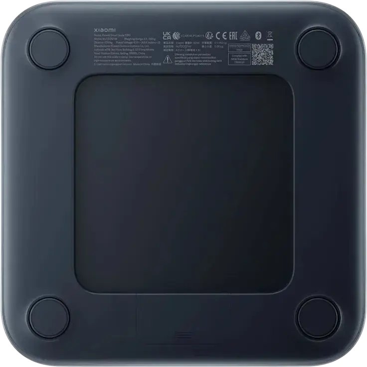 Умные весы Xiaomi Mi Smart Scale S200, закаленное стекло, Bluetooth, расчет ИМТ, максимальный вес 150 кг, точность 0.05 кг, цифровой дисплей