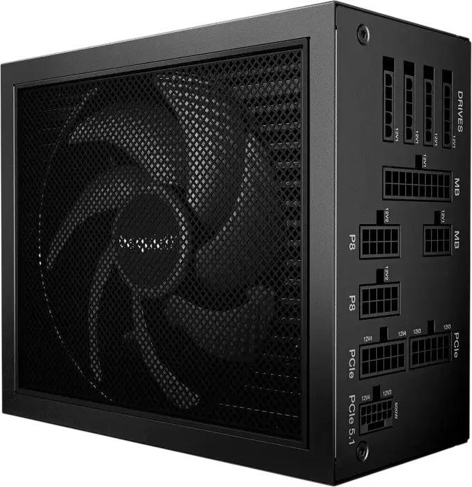 be quiet! Dark Power 14 850W ATX 3.1 Power Supply, 80 PLUS Titanium, Fully Modular, PCIe 5.1 12V-2x6, Silent Wings 135mm Fan, Black
