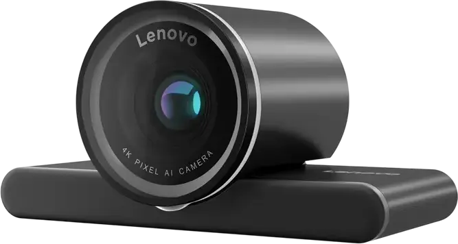 Lenovo 4K Pro Webcam 4XC1Q25246, 3840x2160 UHD, Sony STARVIS2 Sensor, AI Auto Focus, Adjustable FOV 65-90°, HDR, Noise Cancellation, USB-C, Black