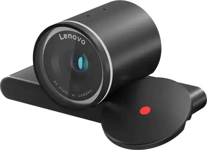 Lenovo 4K Pro Webcam 4XC1Q25246, 3840x2160 UHD, Sony STARVIS2 Sensor, AI Auto Focus, Adjustable FOV 65-90°, HDR, Noise Cancellation, USB-C, Black