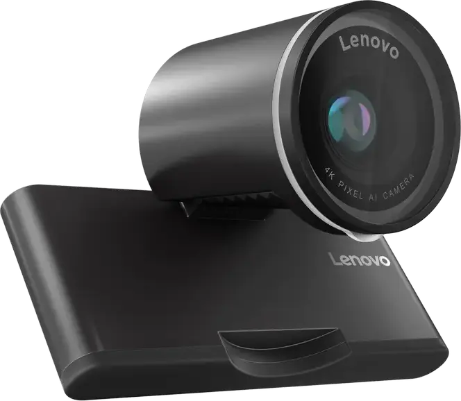 Lenovo 4K Pro Webcam 4XC1Q25246, 3840x2160 UHD, Sony STARVIS2 Sensor, AI Auto Focus, Adjustable FOV 65-90°, HDR, Noise Cancellation, USB-C, Black