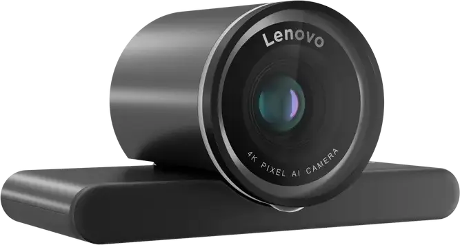 Lenovo 4K Pro Webcam 4XC1Q25246, 3840x2160 UHD, Sony STARVIS2 Sensor, AI Auto Focus, Adjustable FOV 65-90°, HDR, Noise Cancellation, USB-C, Black