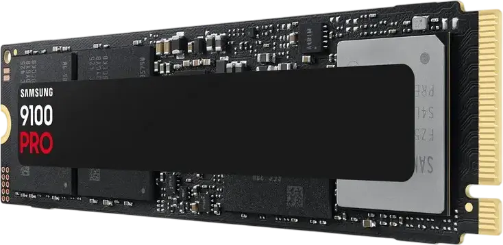 Samsung 9100 PRO 4 TB Internal SSD M.2 2280 PCIe 5.0 x4 NVMe 2.0, Read up to 14,800 MB/s, Write up to 13,400 MB/s, 5nm Controller, Samsung Magician