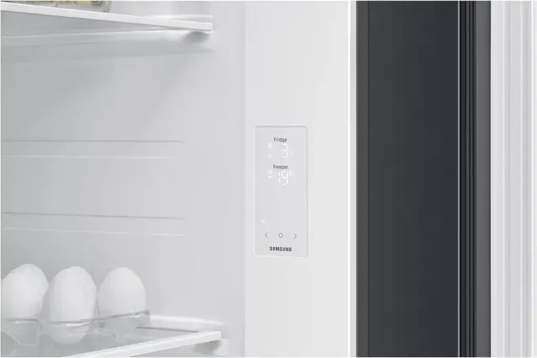 Samsung Bespoke AI RS70F65QEFEO Side-by-Side Refrigerator, 659L Net Volume, SpaceMax, No Frost, Digital Inverter, Wi-Fi SmartThings, Black