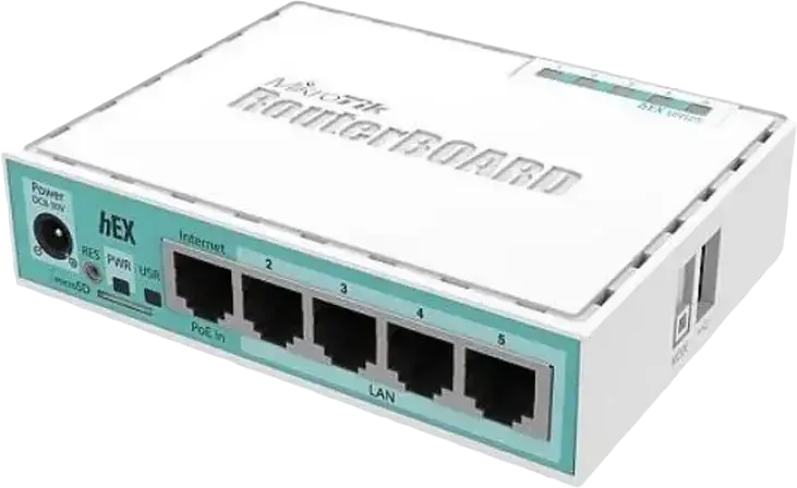 Router MikroTik hEX, Alb