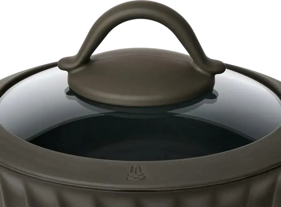 Resto Ascella 94000 Saucepan with Glass Lid, 1.4L, 16cm, Recycled Die-Cast Aluminium, Pfluon Non-Stick Coating, Induction Base, Eco-Friendly