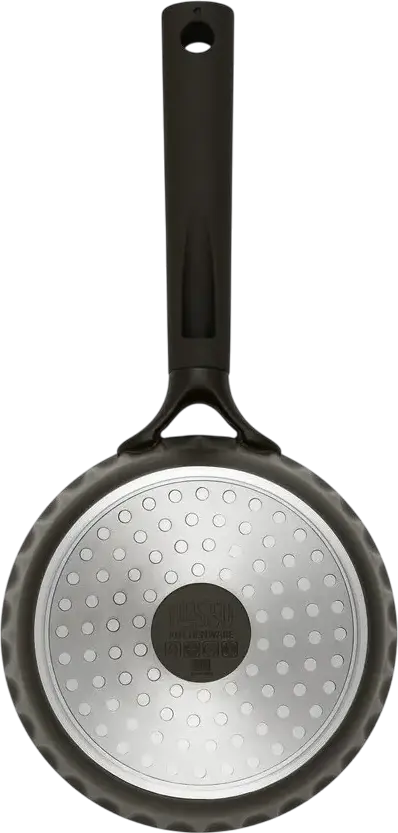 Resto Ascella 94000 Saucepan with Glass Lid, 1.4L, 16cm, Recycled Die-Cast Aluminium, Pfluon Non-Stick Coating, Induction Base, Eco-Friendly