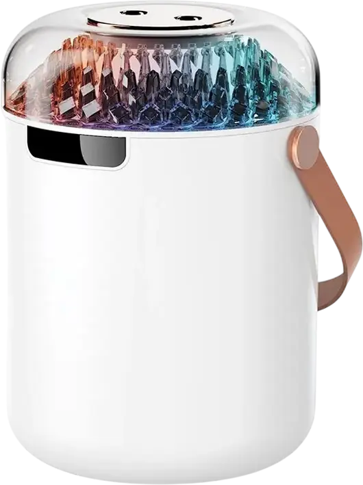 Umidificator de Aer Ultrasonic XO HF13, Rezervor 1.5L, Dubla Pulverizare 80-100ml/h, Iluminare RGB LED, Afisaj Digital, Portabil cu Incarcare USB Type-C