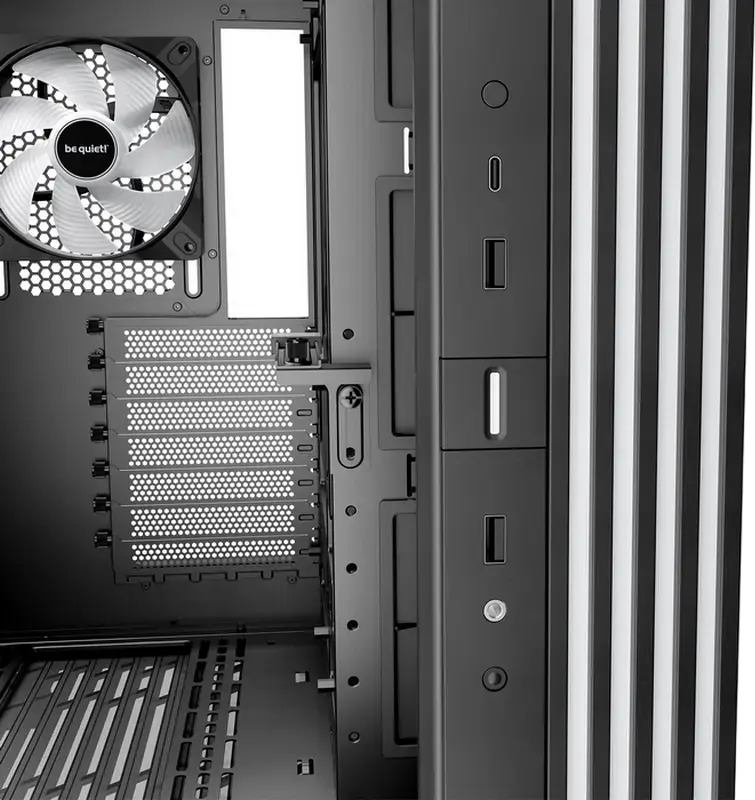 be quiet! Light Base 600 LX ATX Mid Tower Case, Black, Panorama Tempered Glass, Dual Chamber, 4x Light Wings LX Fans, ARGB Strip, Backside Connector Support