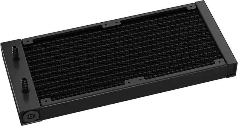 Deepcool LE240 V2 Black AIO Liquid CPU Cooler, 240mm Aluminum Radiator, Dual 120mm PWM Fans, ARGB Lighting, Intel LGA 1851/1700/1200/115x, AMD AM5/AM4