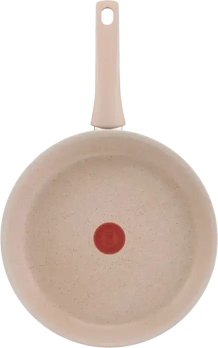 Сковорода Tefal Delight G2930602 28 см, переработанный алюминий, антипригарное покрытие Mineralia+, Thermo-Signal, для индукции, 2.5 л, бежевая