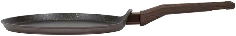 Resto 93025 Carina Pancake Pan 24 cm, Forged Aluminum with 4-Layer PFLUON Non-Stick Marble Coating, Induction Compatible, Soft-Touch Handle, Black