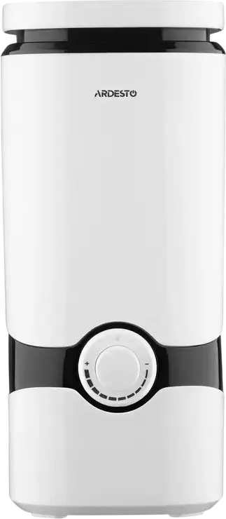 Ardesto USH-M-BTN-4L-W Ultrasonic Air Humidifier, 4L Water Tank, 40m2 Coverage, Mechanical Control, Remote Control, Timer, White Plastic