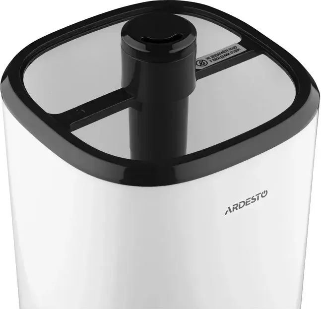 Ardesto USH-M-BTN-4L-W Ultrasonic Air Humidifier, 4L Water Tank, 40m2 Coverage, Mechanical Control, Remote Control, Timer, White Plastic