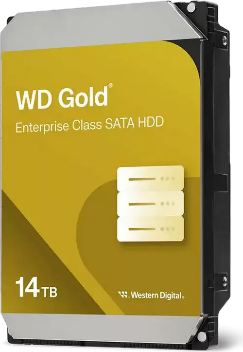 Hard Disk Western Digital WD Gold Enterprise Class 14TB WD142KRYZ 3.5 inch SATA 6Gb/s 7200 RPM Cache 512MB CMR HelioSeal OptiNAND pentru Data Center si RAID