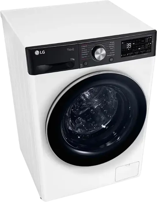 LG F4WR711S3HA Front-Load Washing Machine, 11 kg, AI Direct Drive Inverter, TurboWash 360, ThinQ WiFi, Energy Class A, 1400 rpm, White/Black